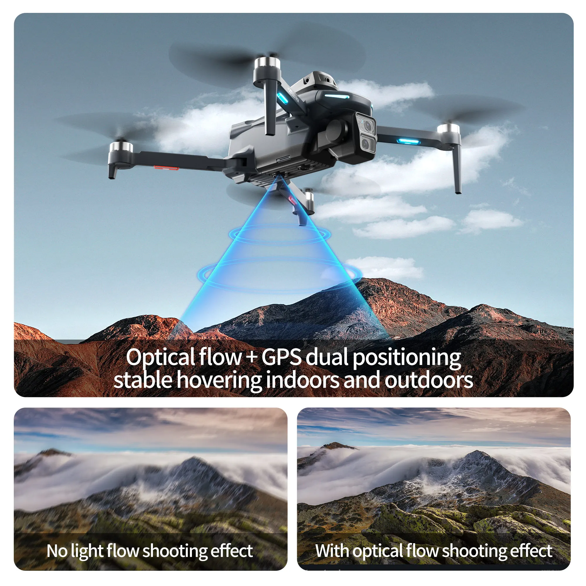 โดรน XT606 MAX GPS รุ่นดั้งเดิ - Drone Multispectral บทวิจารณ์และราคา