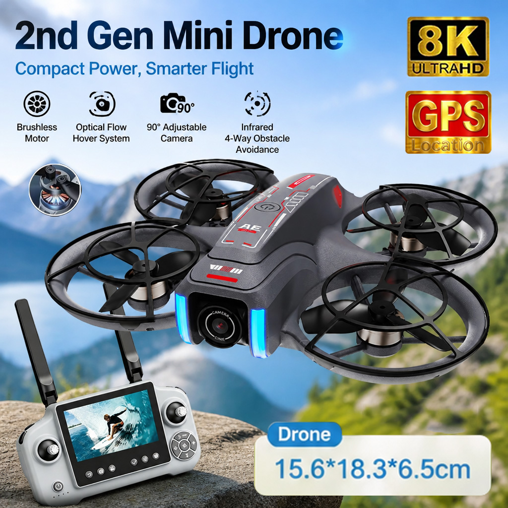 โดรนของเล่น AE21 Mini กล้องคู่ - Drone Multispectral บทวิจารณ์และราคา