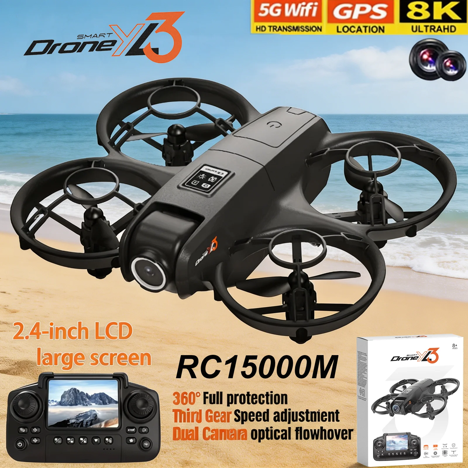 โดรน YL3 RC รุ่นใหม่ 8K 1080P  - Drone Multispectral บทวิจารณ์และราคา